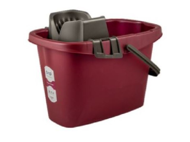 Ведро  прямоугольное Step 13л бордо